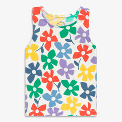 Kids swim tank in rainbow blooms