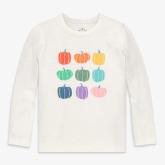 Kids long sleeve rainbow pumpkin tee