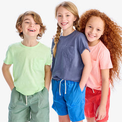 Kids slub pocket tee