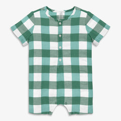 Clearance baby henley picnic shortie in gingham