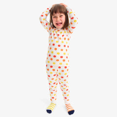 Clearance kids organic pj pant in candy pumpkins