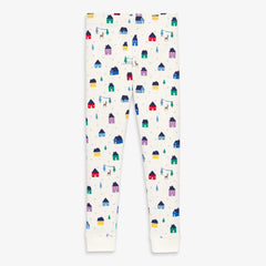 Clearance kids organic PJ pant in rainbow village