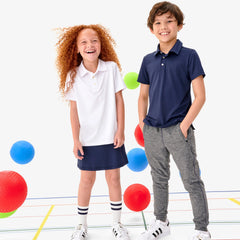 Kids short sleeve FlexKnit polo