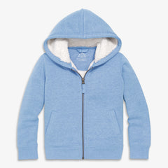 Kids teddy fleece-lined zip hoodie
