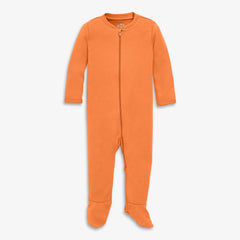 Baby organic zip footie