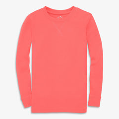 Clearance kids organic long sleeve pj top in seasonal colors