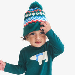 Baby fair isle beanie