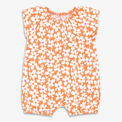 Baby flutter sleeve shortie in blooms
