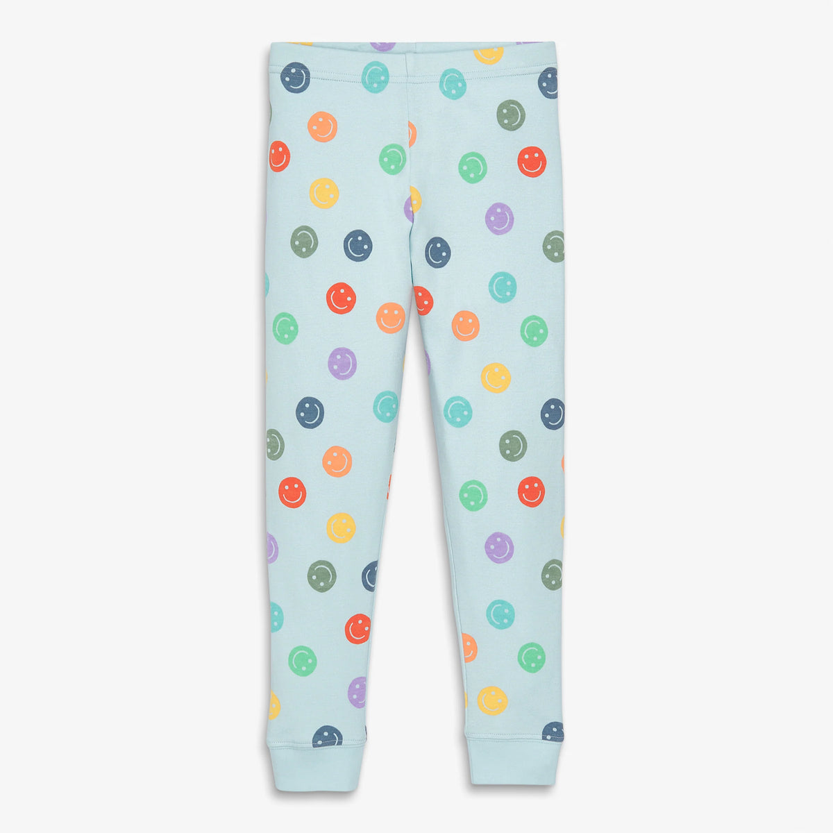 Kids organic PJ pant in happy faces
