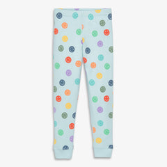 Kids organic PJ pant in happy faces
