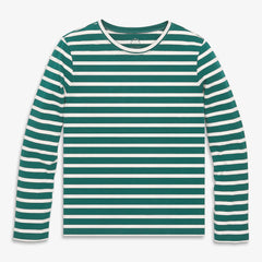Women's fit long sleeve everyday tee in stripe