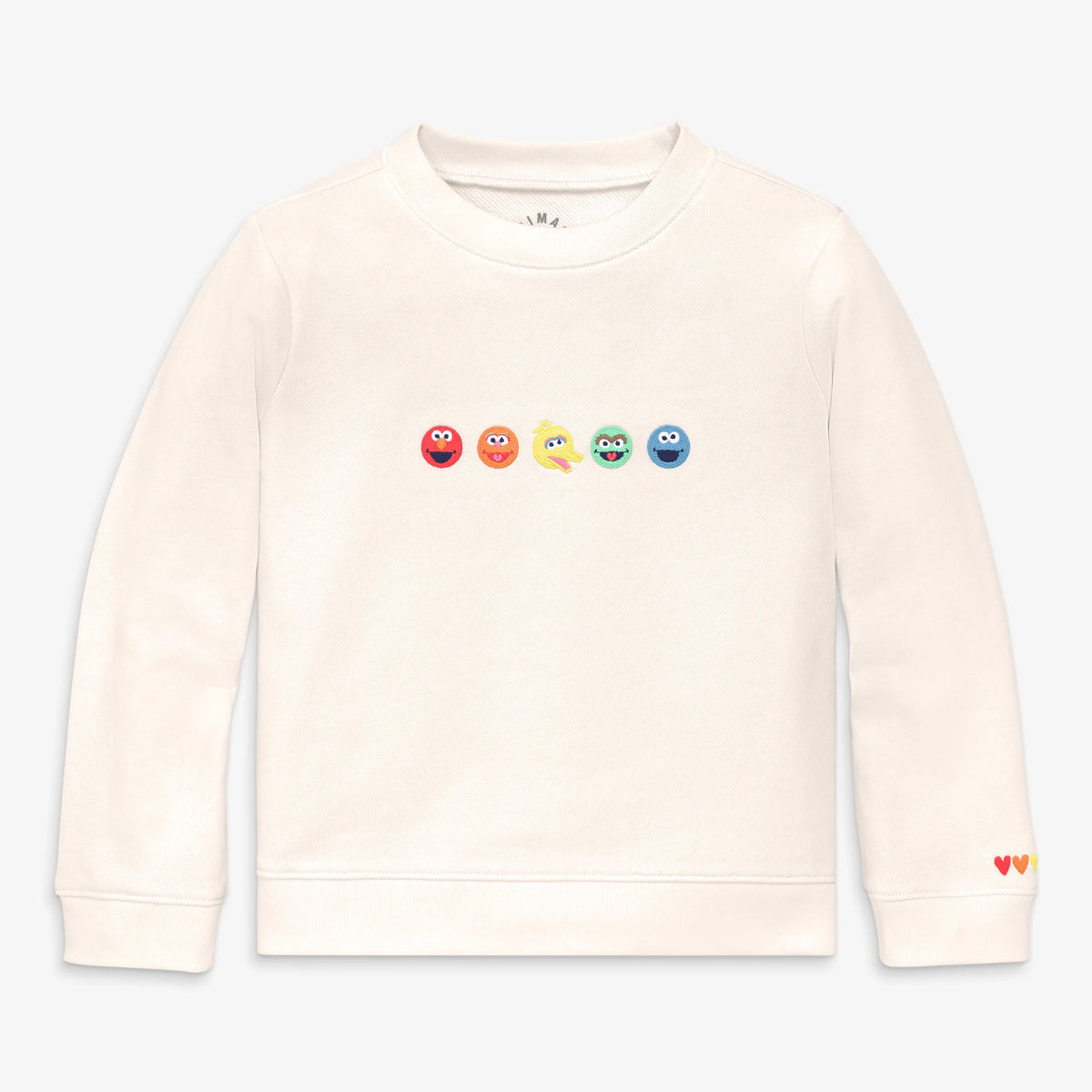 Kids Sesame Street friends embroidered sweatshirt