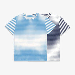 Women's fit easy crewneck tee in stripe 2-pack
