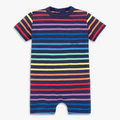 Clearance baby pocket shortie in double rainbow stripe