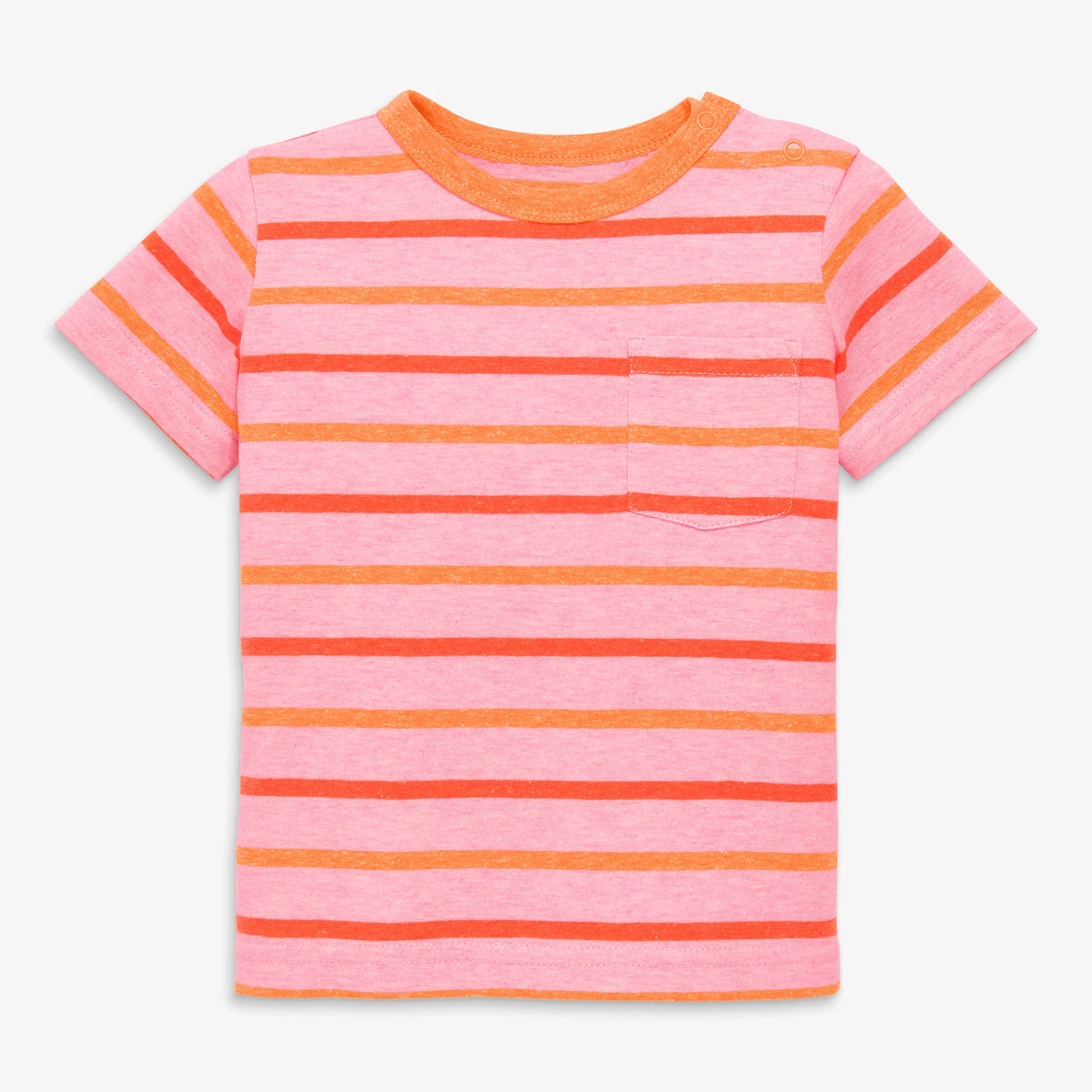 Clearance baby heathered pocket tee in stripe