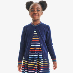 Clearance kids rainbow trim cardigan