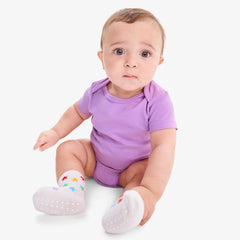 Organic short sleeve babysuit