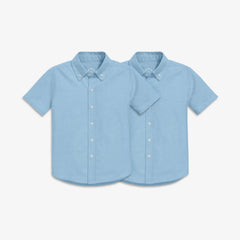 Kids short sleeve oxford shirt 2-pack