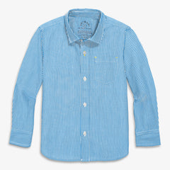 Clearance kids long sleeve button down in stripe