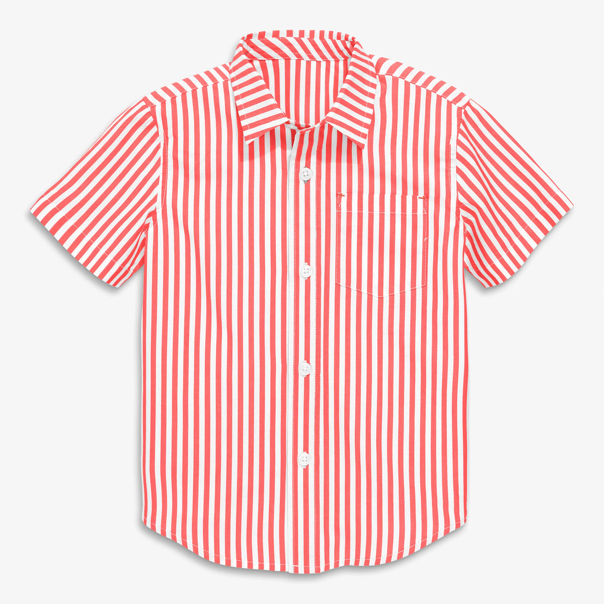 Clearance kids short sleeve button down in stripe