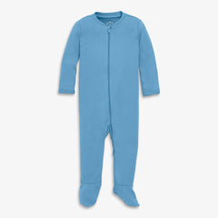 Kids organic zip footie