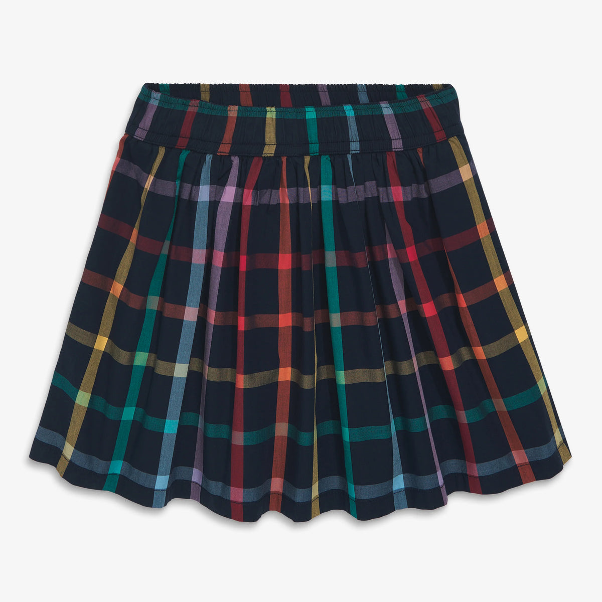 Clearance kids rainbow plaid skirt