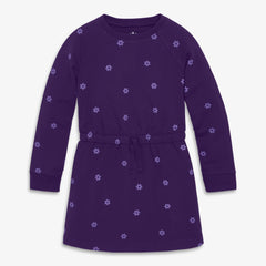 Clearance kids sweatshirt dress in bold blooms