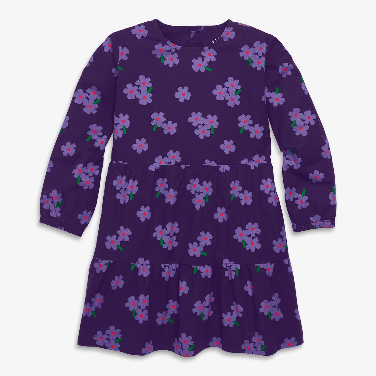 Clearance kids tiered dress in violets