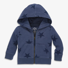 Clearance baby zip hoodie in bold stars