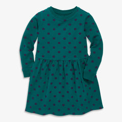Clearance kids cozy pocket dress in dot