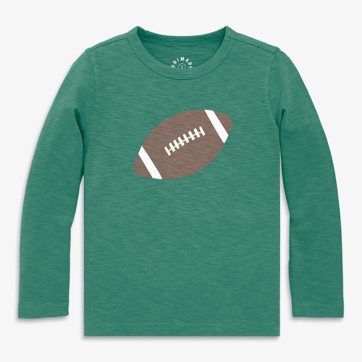 Kids long sleeve football tee