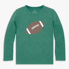 Kids long sleeve football tee