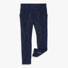 Clearance kids active pocket legging in spacedye