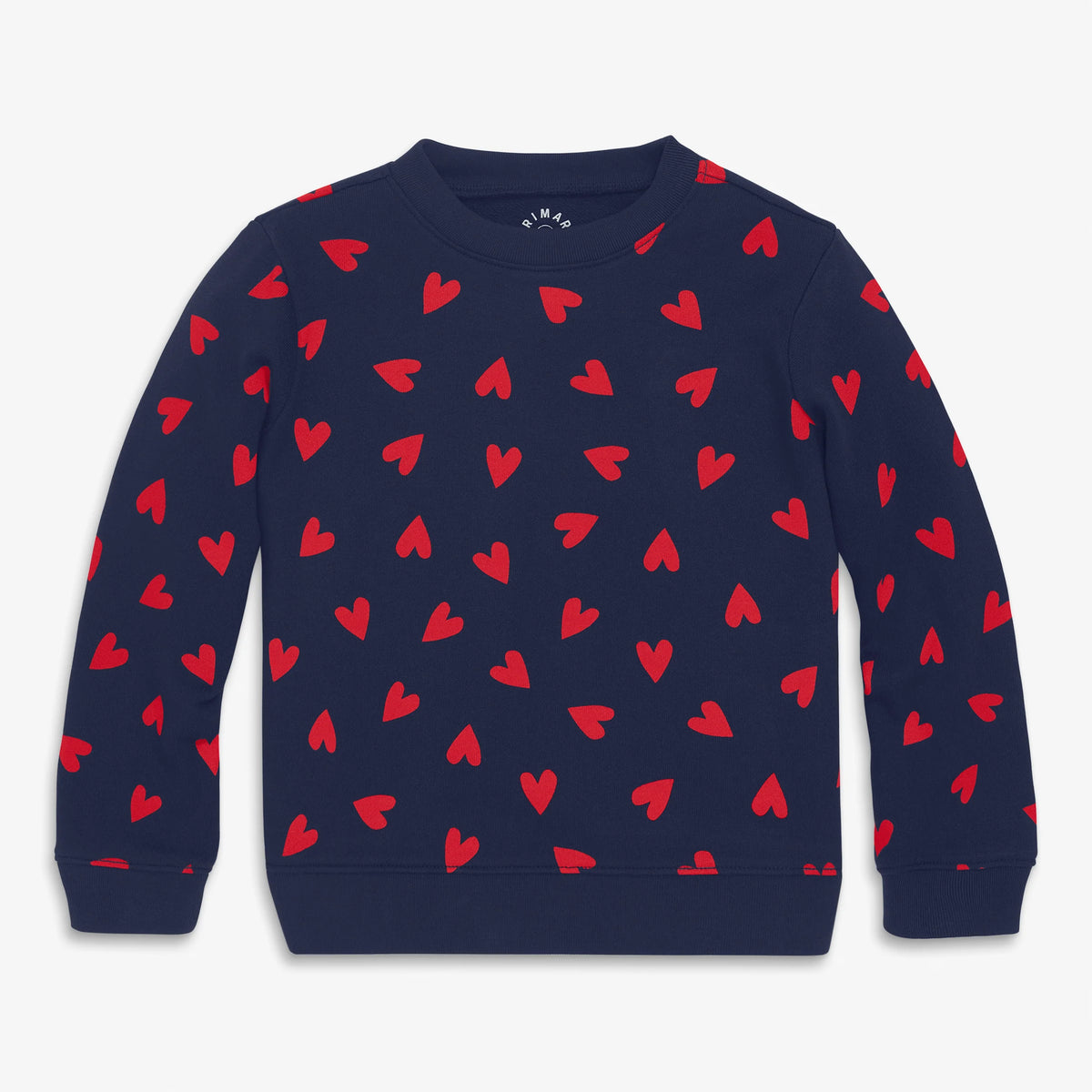 Kids sweatshirt in confetti hearts