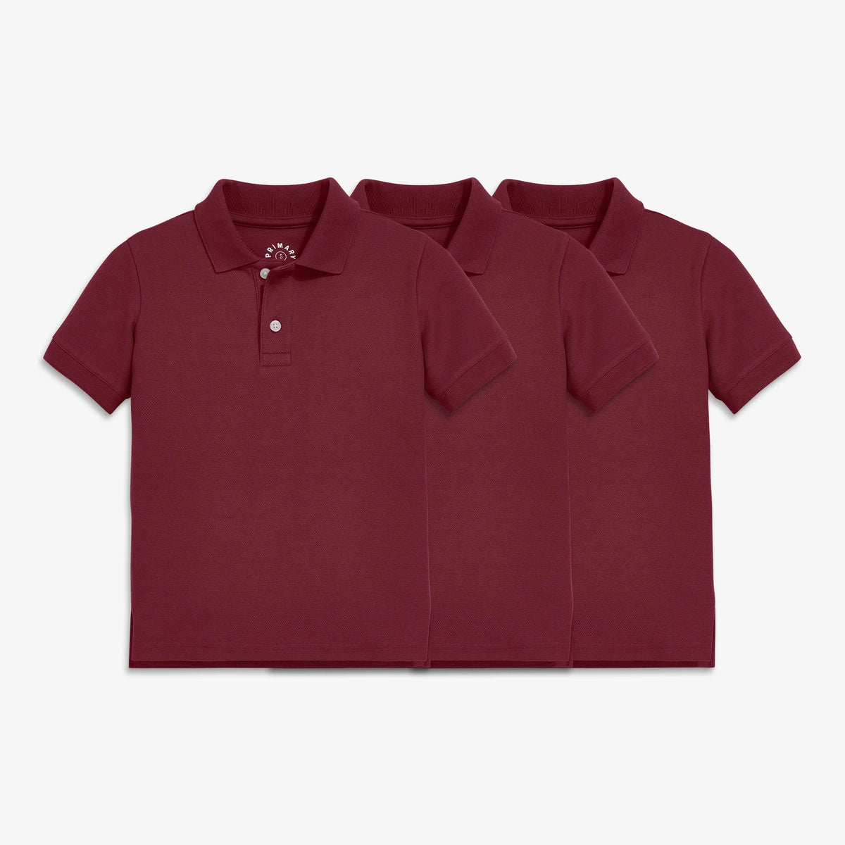 Kids short sleeve pique polo 3-pack seasonal