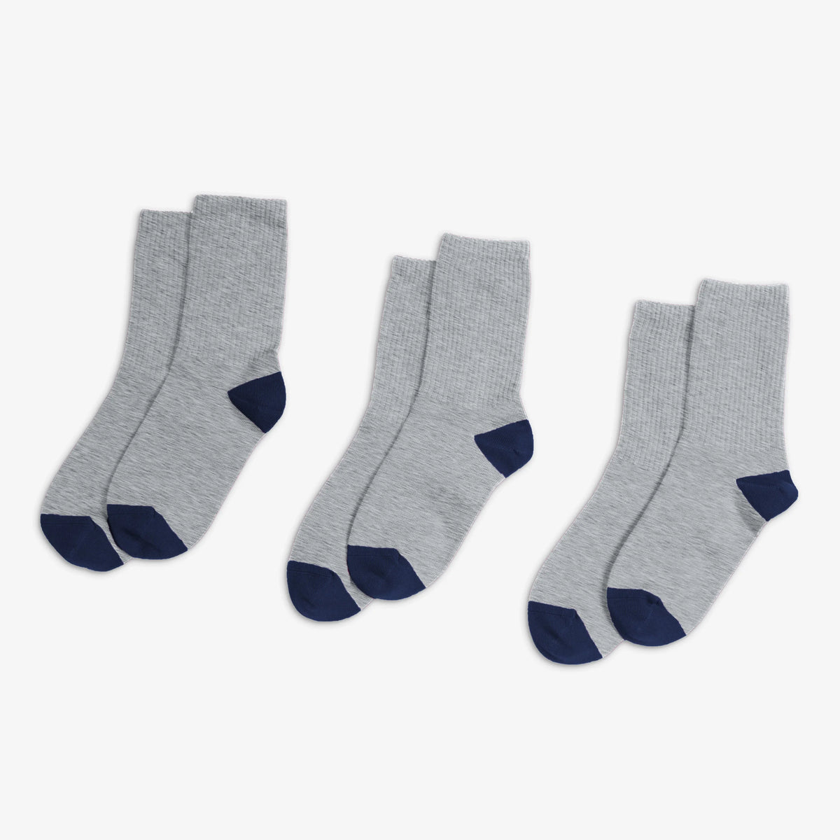 Clearance kids ribbed crew sock 3-pack