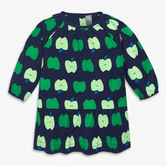 Clearance baby popover dress in apple orchard