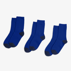Clearance kids ribbed crew sock 3-pack