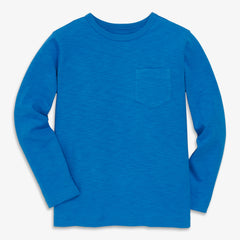 Kids long sleeve pocket tee