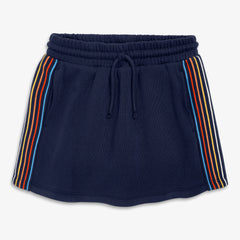 Clearance kids rainbow trim drawstring pocket skort